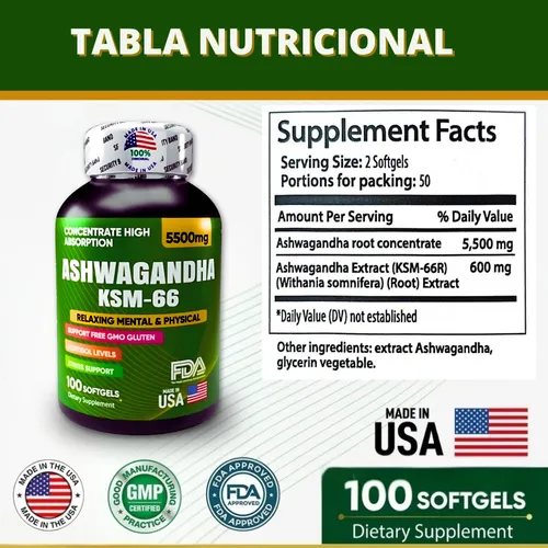 Ashwagandha KSM66™ - Equilibrio y energía para tu día a día 🧘♂️