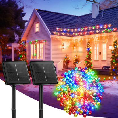 LuzSolar Max® - Luces navideñas con panel solar🎄☀️